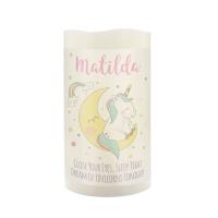 Personalised Baby Unicorn Nightlight LED Candle Extra Image 1 Preview